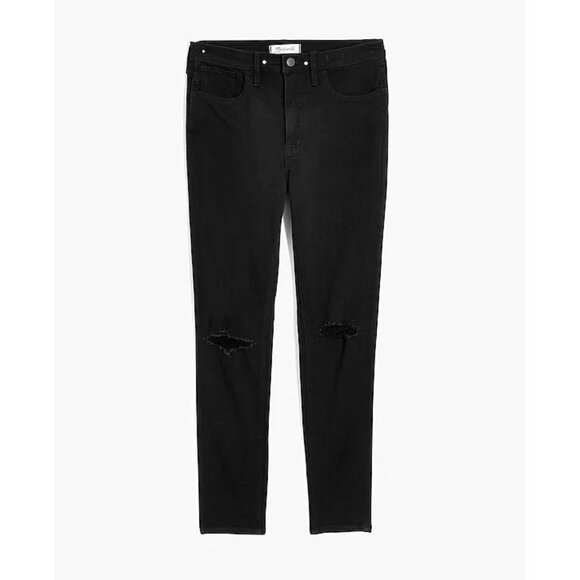 NWOT Madewell 10" High-Rise Roadtripper Supersoft Knee-Rip Davie Wash Jeans 26 - Picture 2 of 9